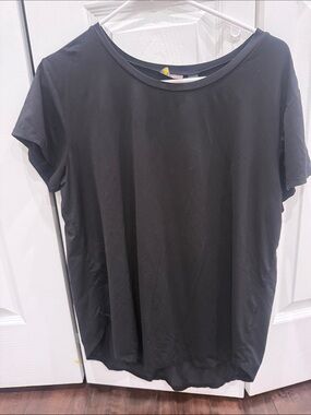 Zella Black Crewneck Short Sleeve Tee